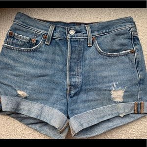 Levi’s 501 high rise shorts size 26